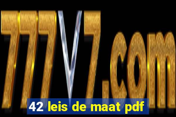 42 leis de maat pdf